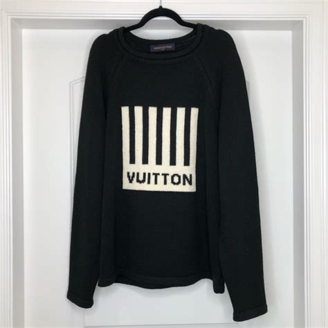 louis vuitton barcode sweater|Louis Vuitton long sleeve sweaters.